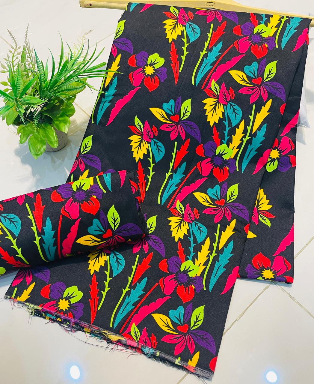 Mid Session Unstitched Cotton Suit – Digital Print Aroma Cotton – 4.5 Meter – Premium Quality