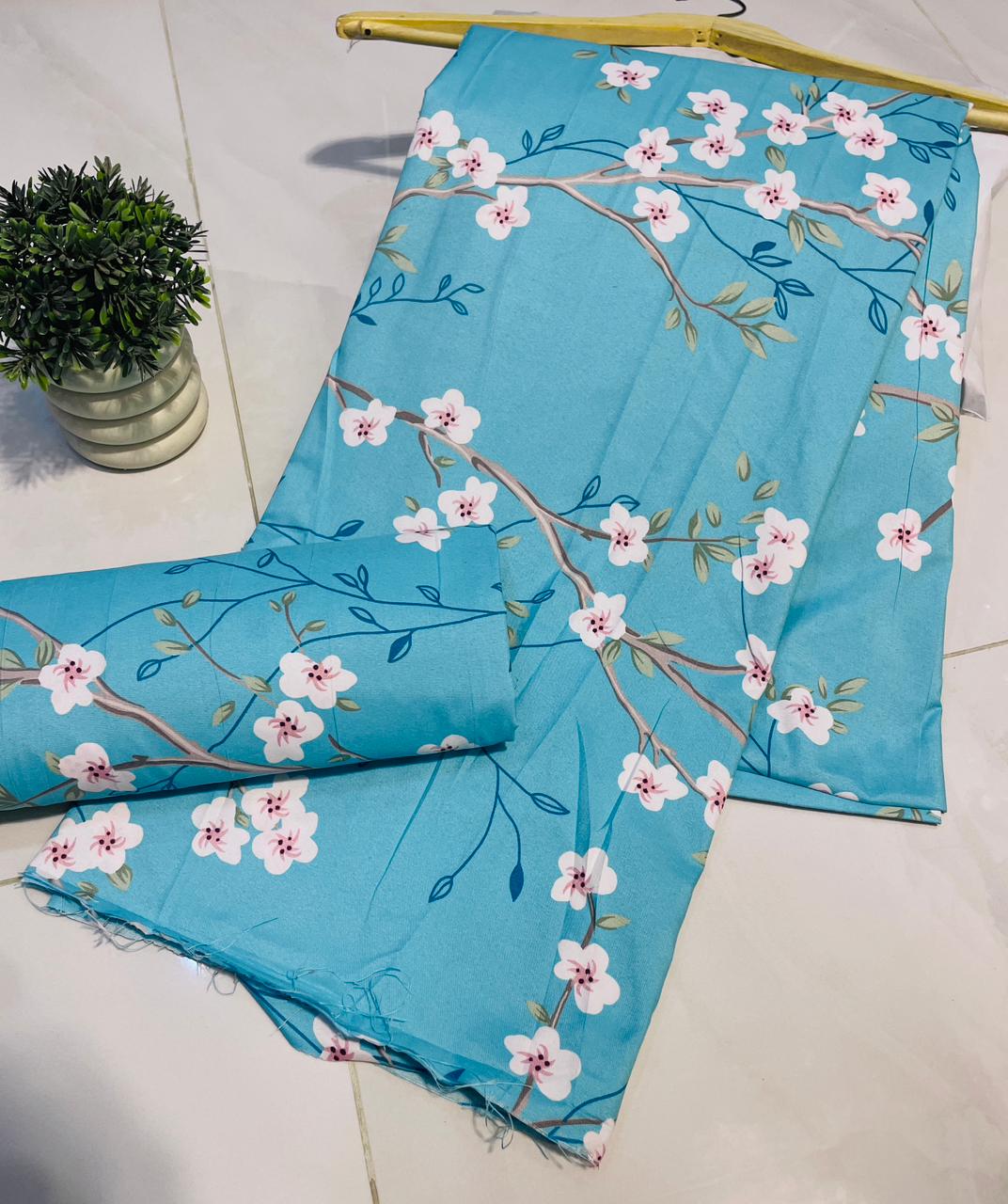 Mid Session Unstitched Cotton Suit – Digital Print Aroma Cotton – 4.5 Meter – Premium Quality