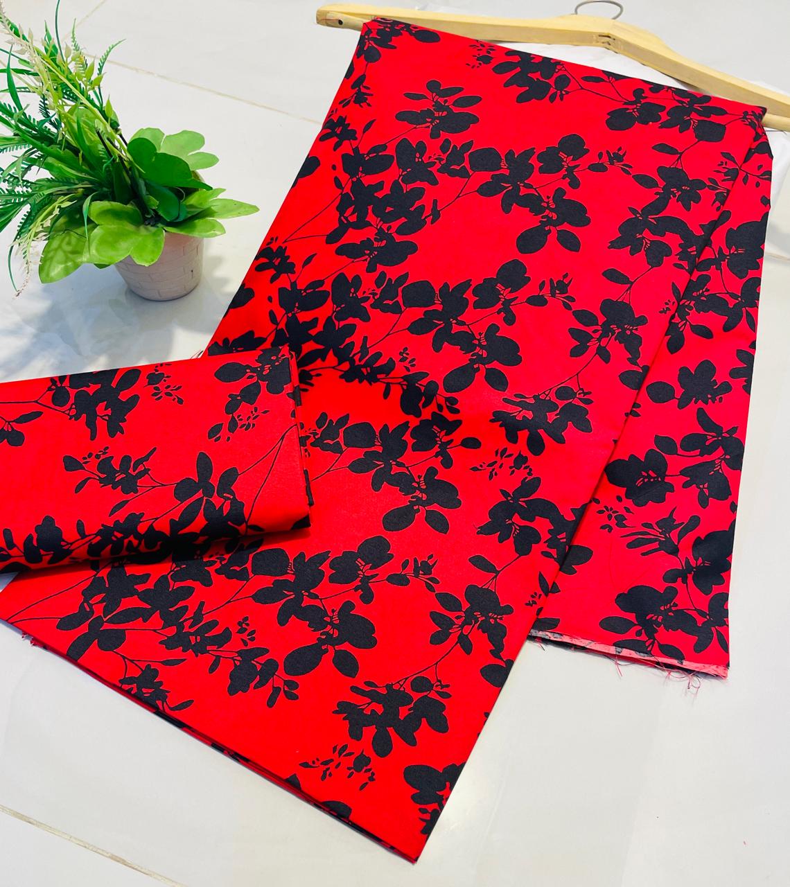 Mid Session Unstitched Cotton Suit – Digital Print Aroma Cotton – 4.5 Meter – Premium Quality