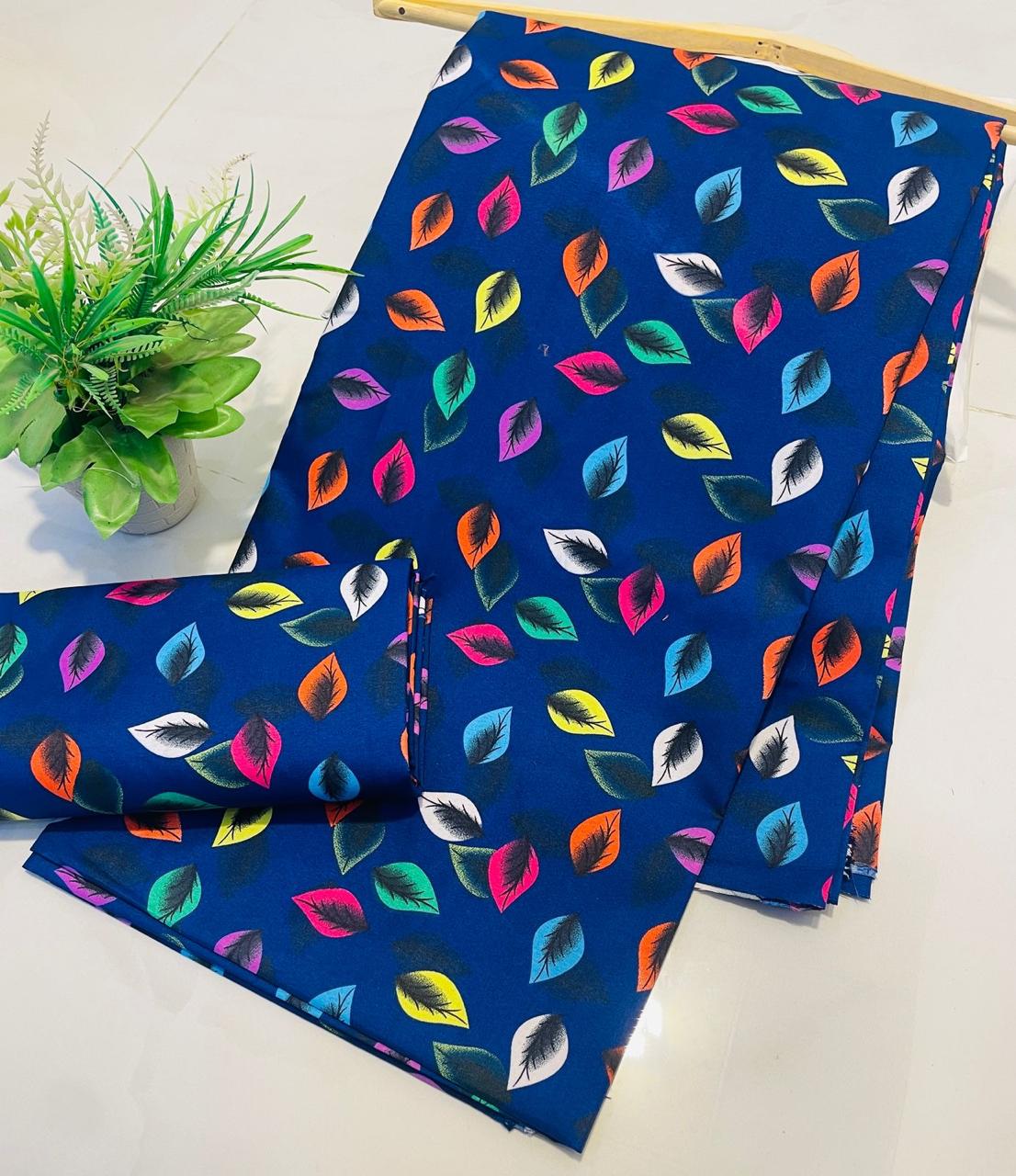 Mid Session Unstitched Cotton Suit – Digital Print Aroma Cotton – 4.5 Meter – Premium Quality