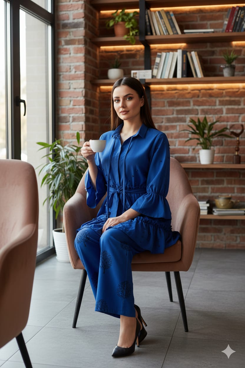 π Moti Charm β Western Top & Plazo Set π