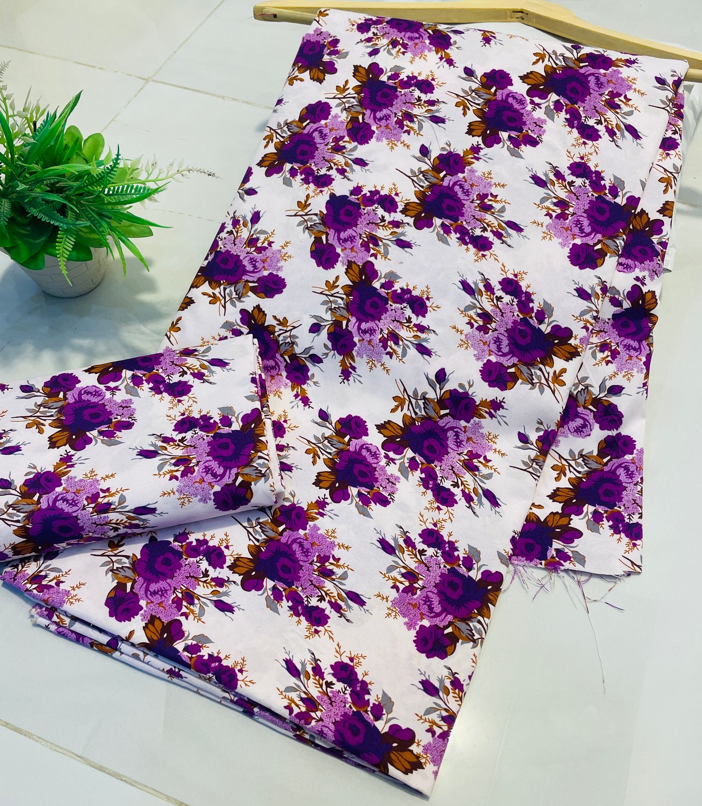 Summer Cotton UnStitched 2pc Suit