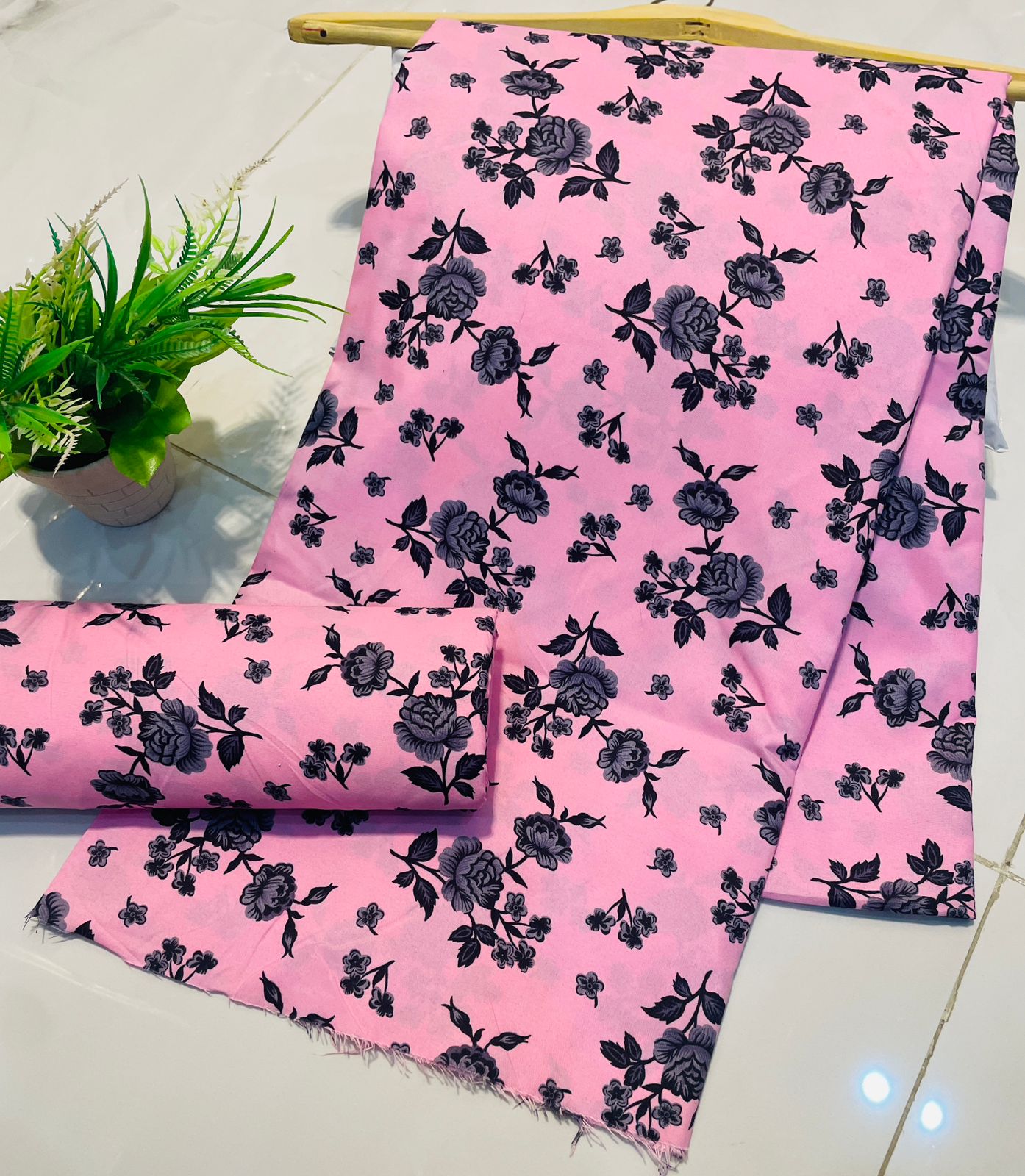 Summer Cotton UnStitched 2pc Suit