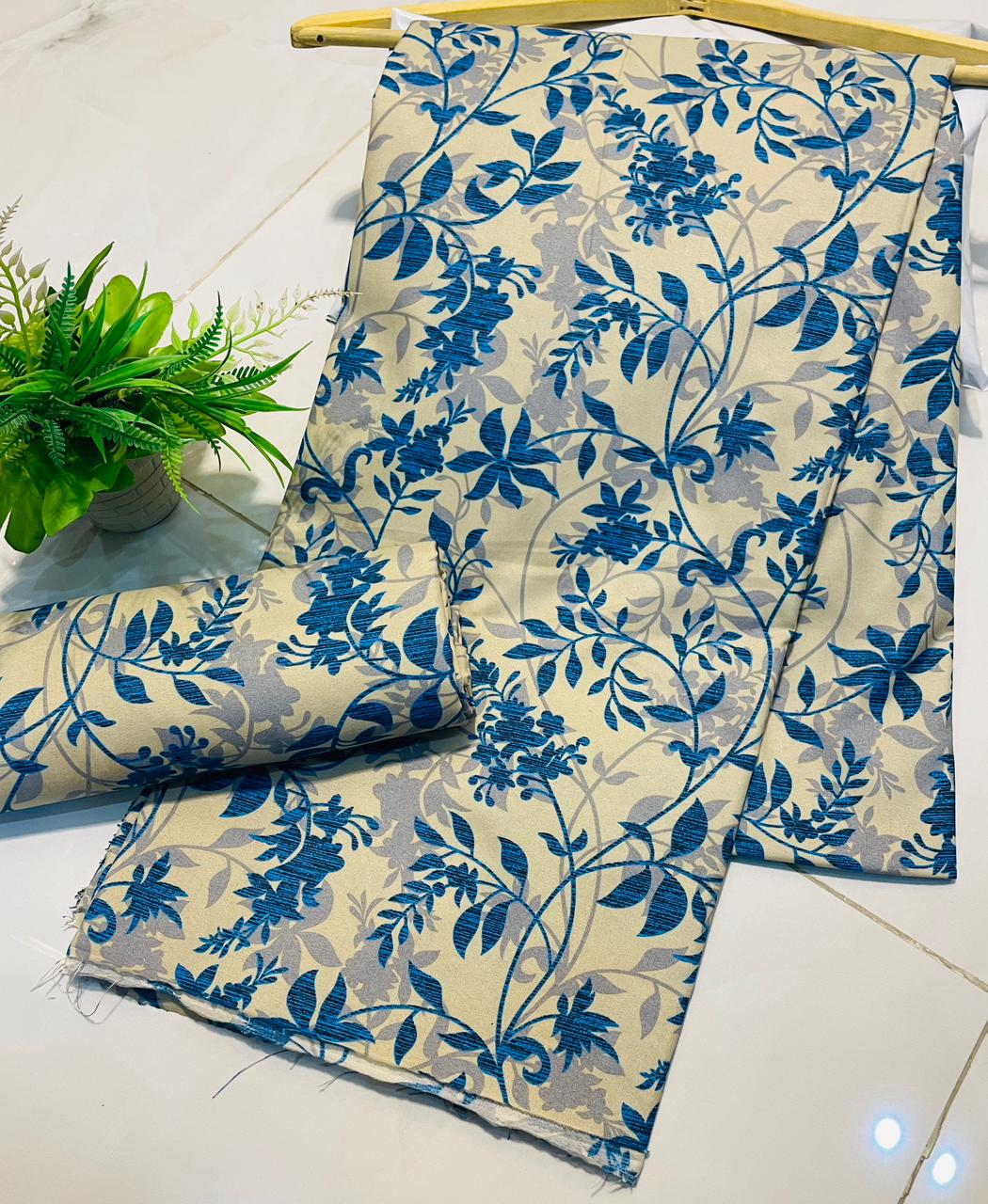 Summer Cotton UnStitched 2pc Suit