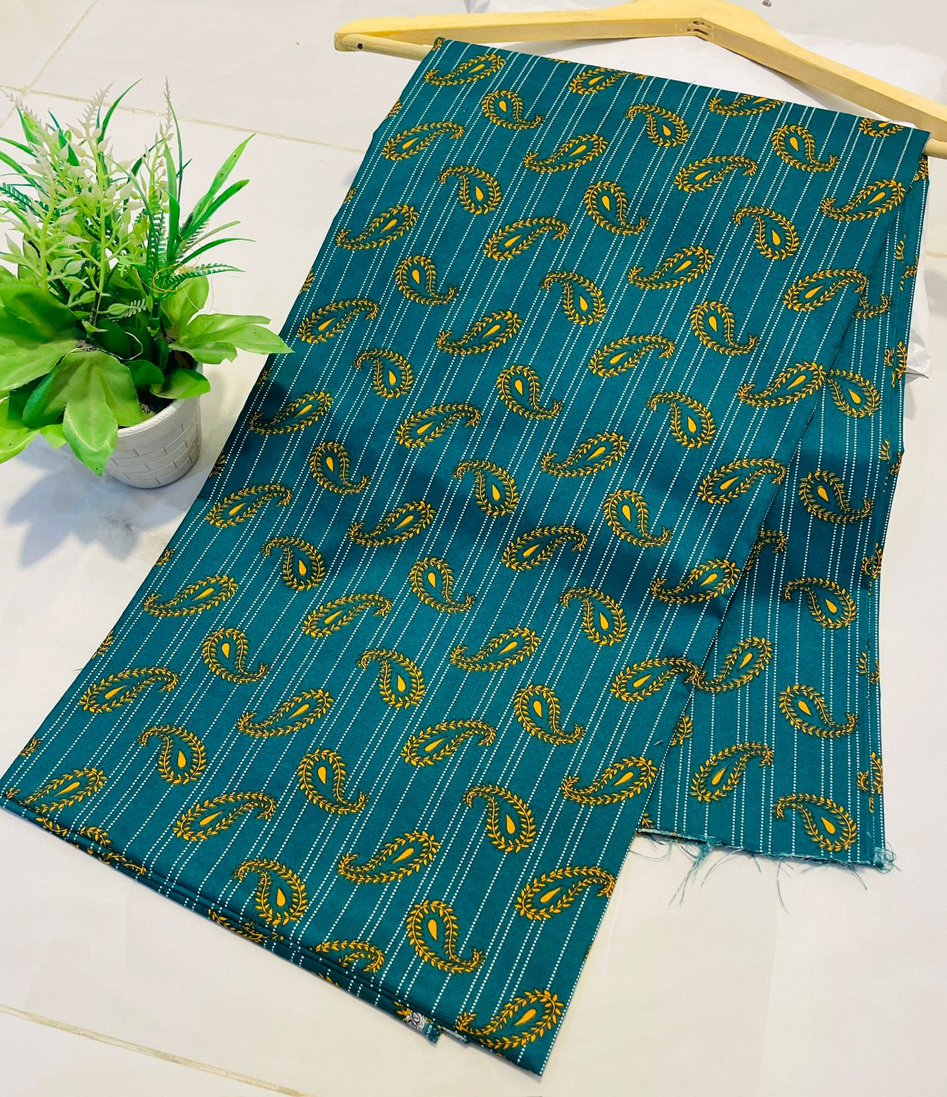 Summer Cotton UnStitched Suit