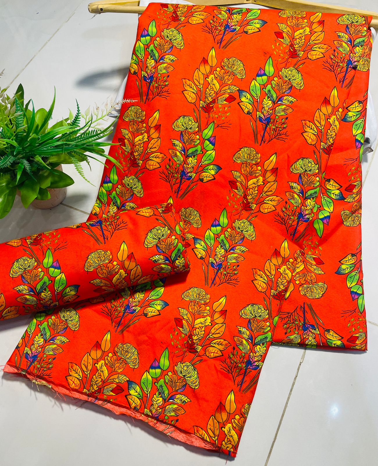 Summer Cotton UnStitched Suit