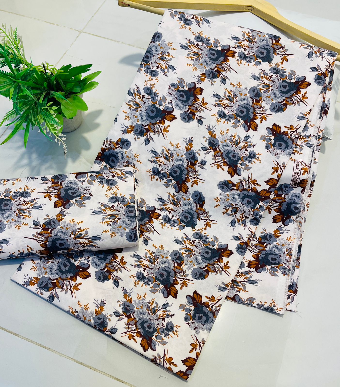 Summer Cotton UnStitched Suit