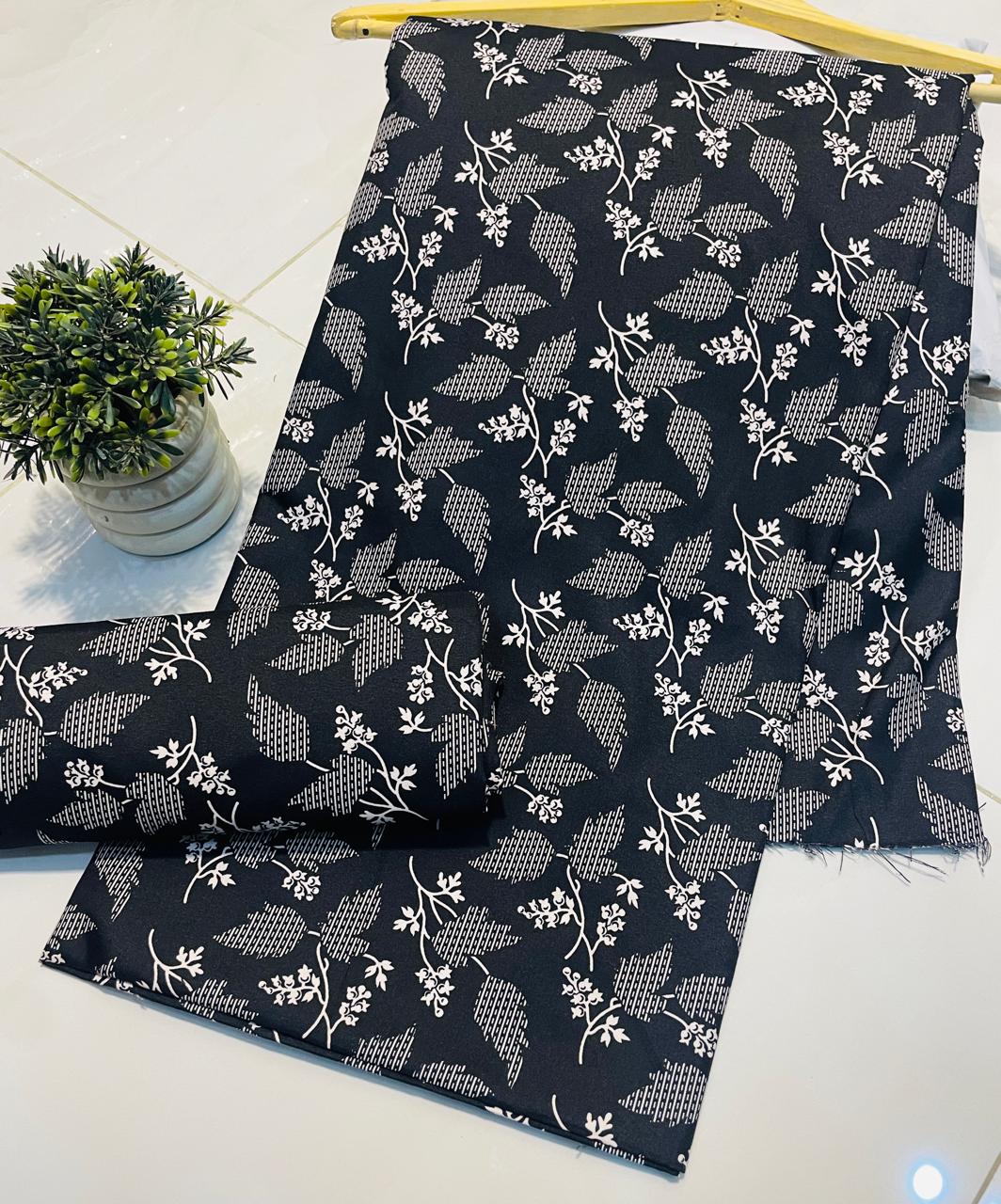 Summer Cotton UnStitched Suit