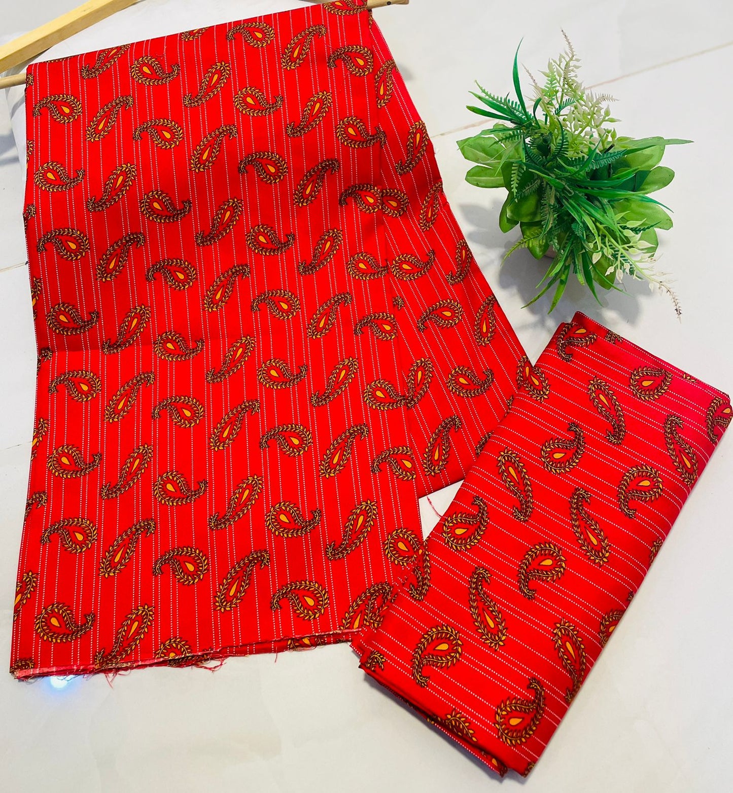 Summer Cotton UnStitched Suit