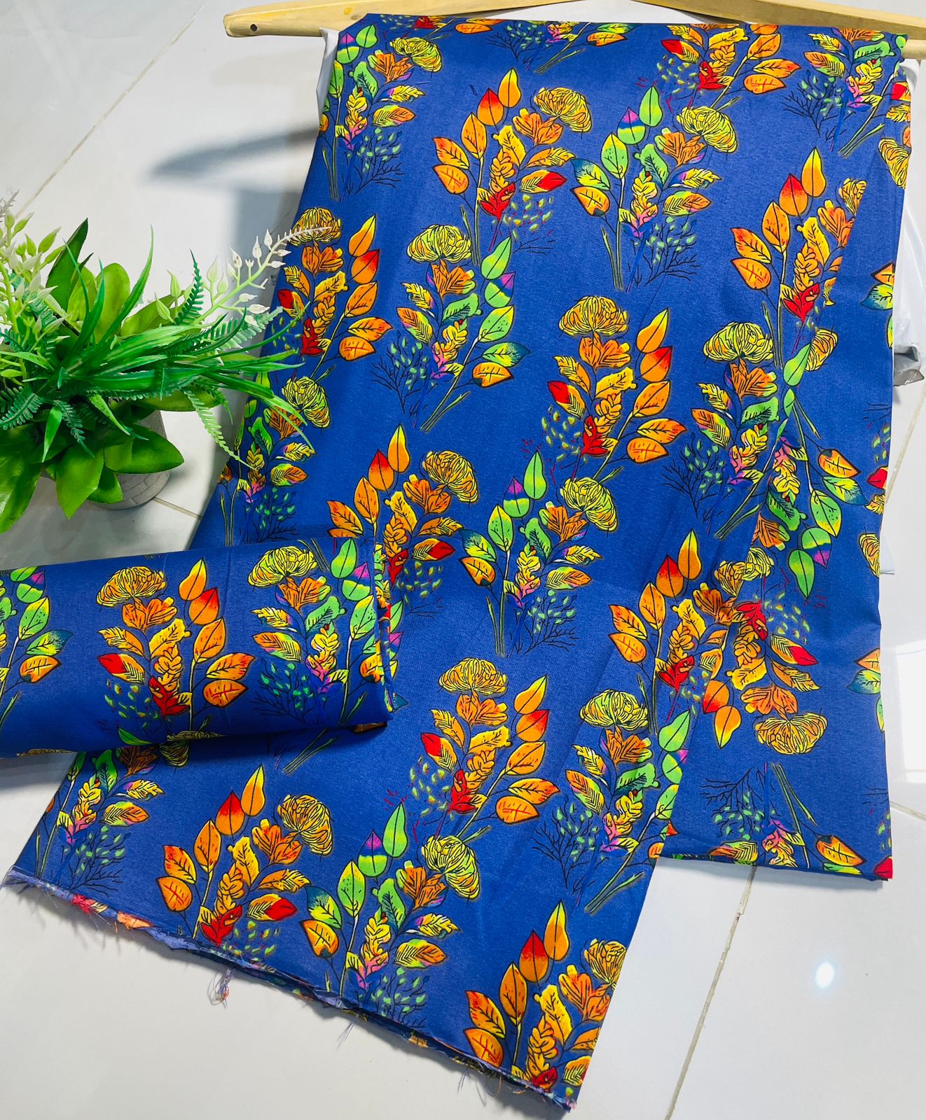 Summer Cotton UnStitched Suit