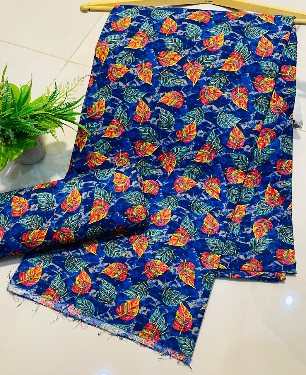 Summer Cotton UnStitched 2pc Suit