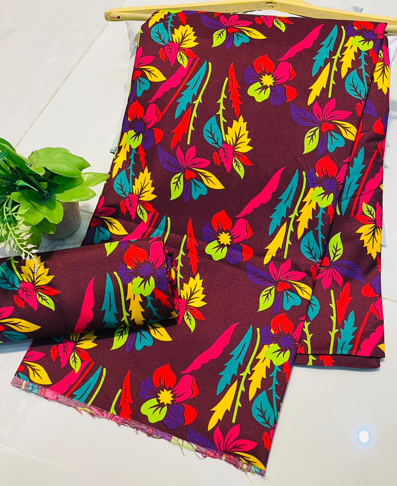 Mid Session Unstitched Cotton Suit – Digital Print Aroma Cotton – 4.5 Meter – Premium Quality