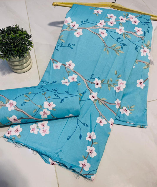 Mid Session Unstitched Cotton Suit – Digital Print Aroma Cotton – 4.5 Meter – Premium Quality