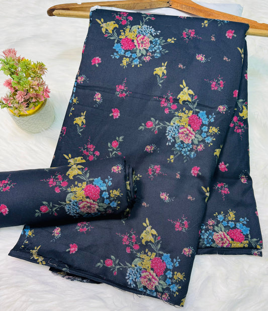Unstitched Premium Dhanak 2PC Suit Fabric - 001