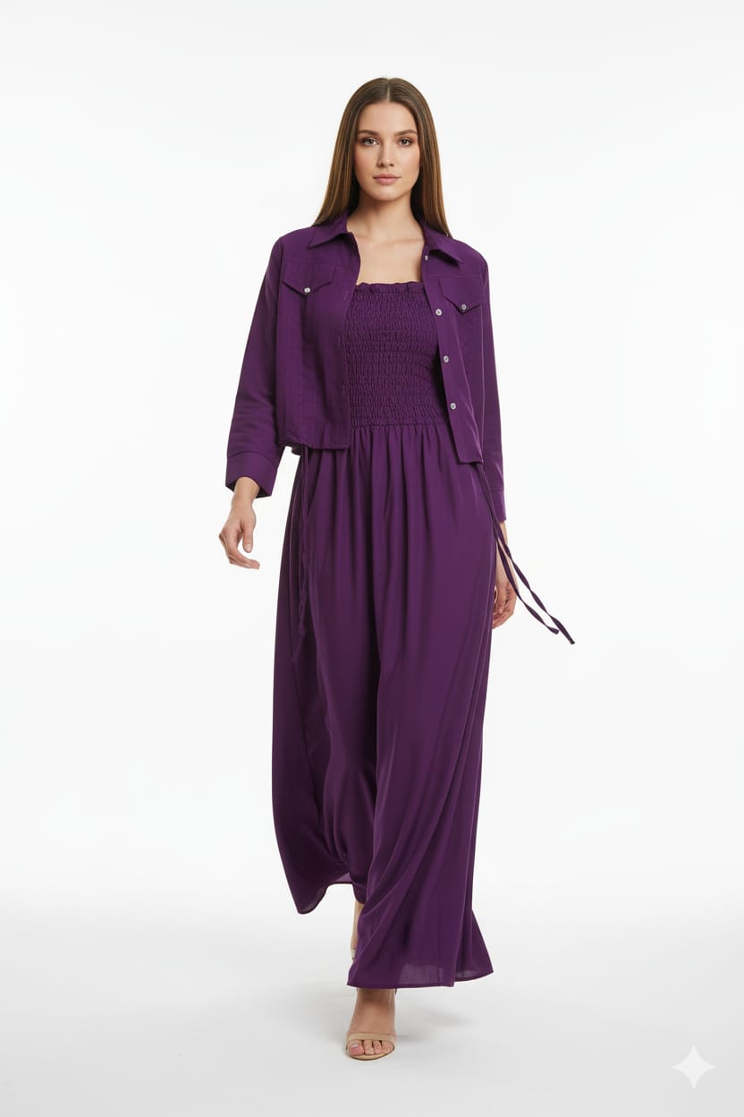 Western Smoking Coat Maxi