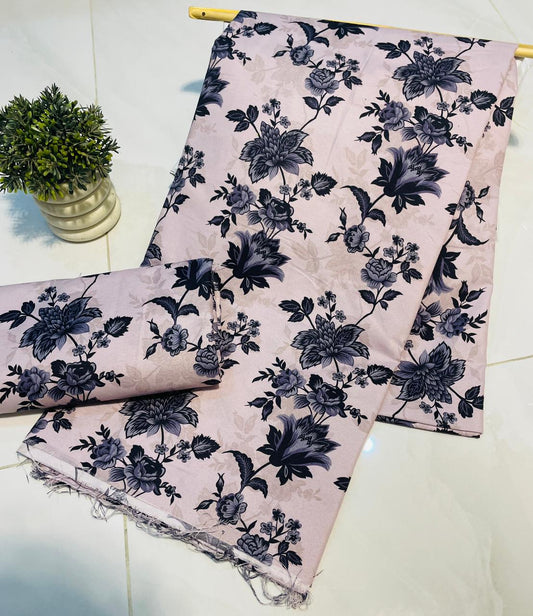 Summer Cotton UnStitched Suit