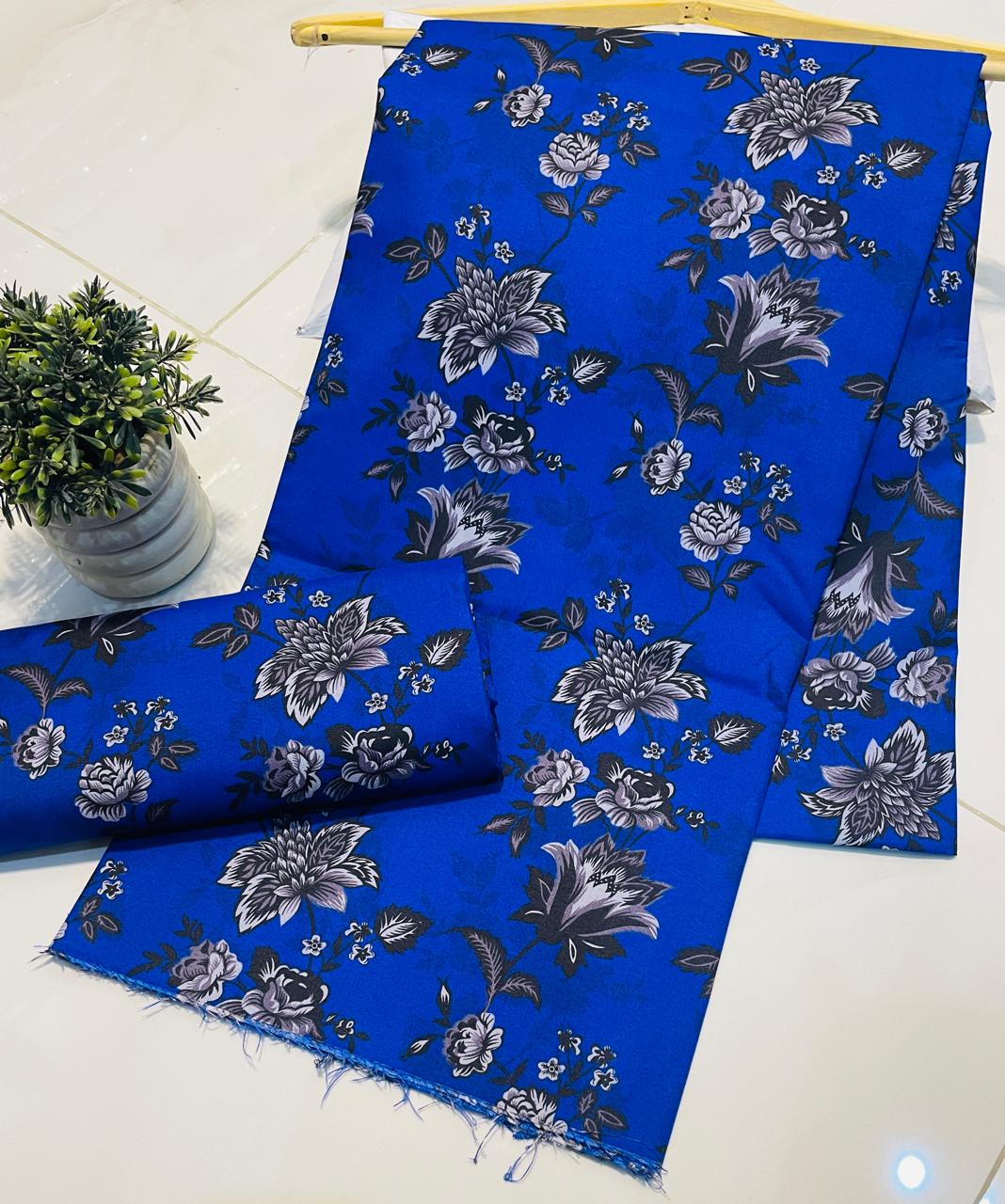 Summer Cotton UnStitched Suit