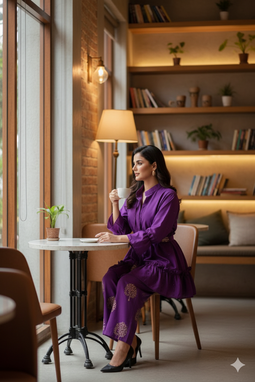 👗 Moti Charm — Western Top & Plazo Set 👗