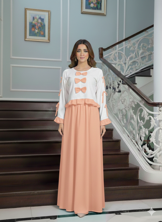 Bow Pookie Maxi 🎀 peach