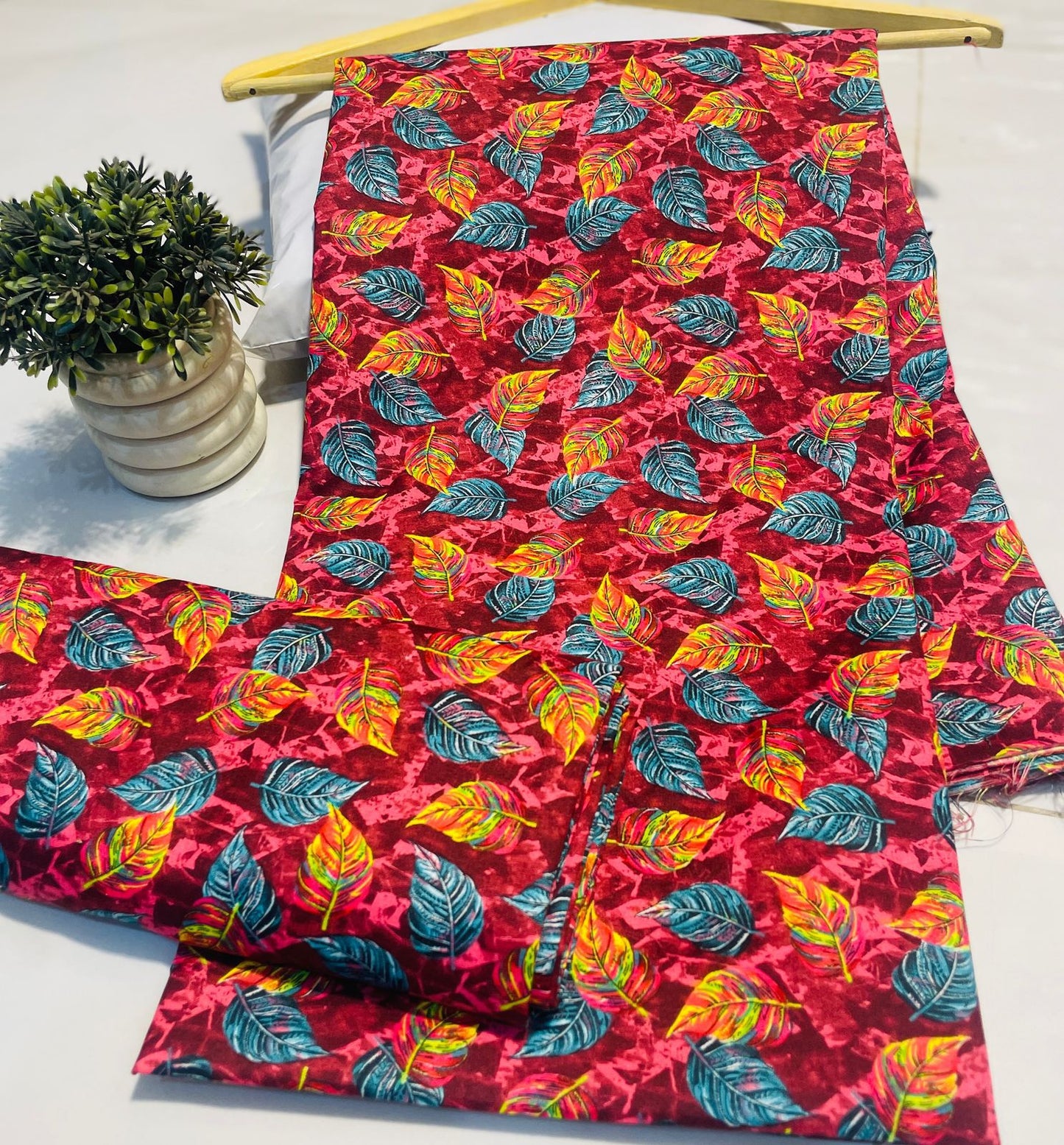 Summer Cotton UnStitched Suit