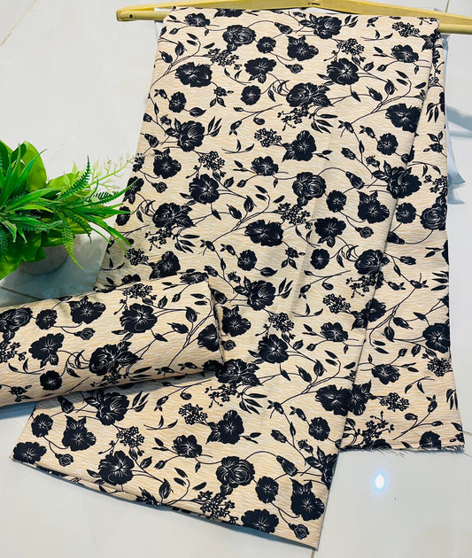 Summer Cotton UnStitched Suit