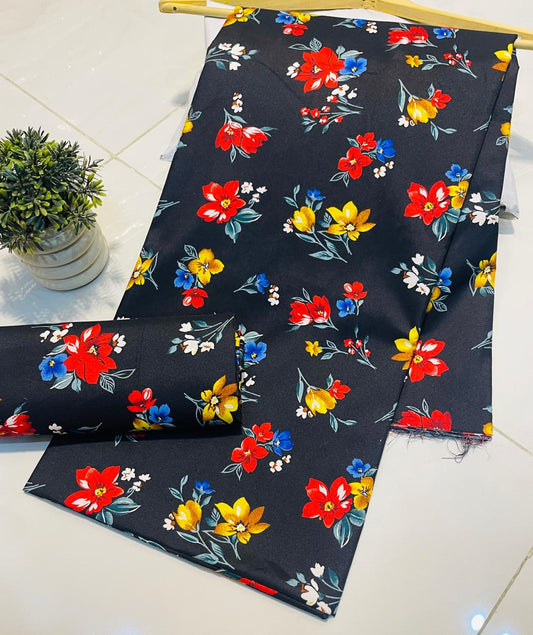 Summer Cotton UnStitched Suit