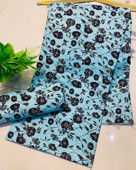 Summer Cotton UnStitched Suit