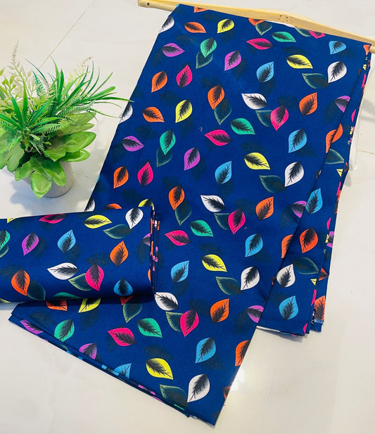 Summer Cotton UnStitched Suit