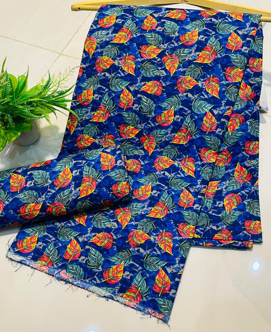 Summer Cotton UnStitched 2pc Suit